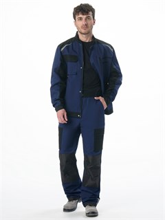 Костюм Милан (тк.Карелия,260) брюки, т.синий/черный - фото 36691