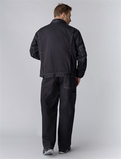 Костюм Флагман-Фаворит-1 (тк.Саржа,250) брюки, т.серый/серый - фото 36793