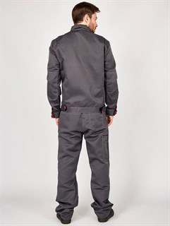 Костюм Фаворит-К (тк.Смесовая,210) брюки, т.серый/серый - фото 36848