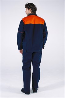 Костюм Союз (тк.Саржа,230) брюки, т.синий/оранжевый - фото 36871