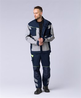 Куртка укороченная мужская PROFLINE SPECIALIST (тк.Смесовая,240), т.синий/серый - фото 37035