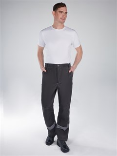 Костюм Нембус-1 СОП (тк.Смесовая,220) брюки, т.серый/красный - фото 37052