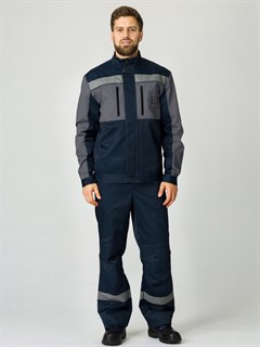 Костюм Нембус-1 СОП (тк.Смесовая,220) брюки, т.синий/серый - фото 37103
