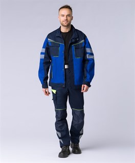 Куртка укороченная мужская PROFLINE SPECIALIST (тк.Смесовая,240), т.синий/васильковый - фото 37133
