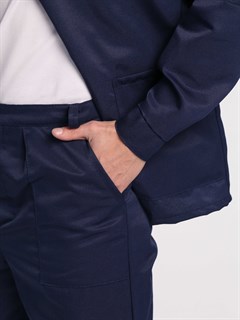 Костюм Стандарт (тк.Смесовая,210) брюки СТ, т.синий/васильковый - фото 37158