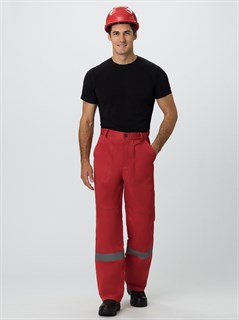 Костюм Легион-1 СОП (тк.Смесовая,210) брюки, красный/черный - фото 37216