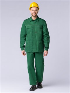 Костюм Экспертный-Люкс (тк.Смесовая,210) брюки, зеленый - фото 37287