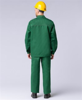 Костюм Экспертный-Люкс (тк.Смесовая,210) брюки, зеленый - фото 37289