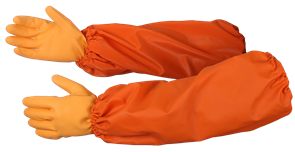 Нарукавники влагозащитные Fisherman's WPL (тк.Диагональ-прорезиненная, 550), оранжевый - фото 37616