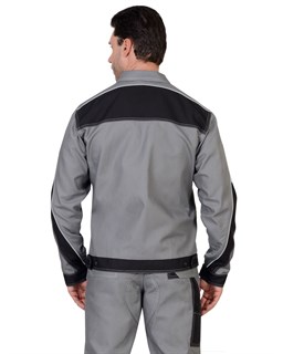Куртка СИРИУС-ПЕКИН серый с черным пл. 275 г/кв.м - фото 39474