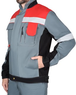 Костюм СИРИУС-ВИВАТ куртка, полукомбинезон, 100% х/б, пл. 270 г/кв.м - фото 39701