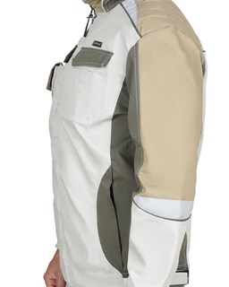 Куртка СИРИУС-КАСПИЙ молочная с оливой и песочным и СОП - фото 40005