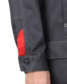 Костюм СИРИУС-ФАВОРИТ женский куртка, брюки  т.серый со св.серым - фото 40026