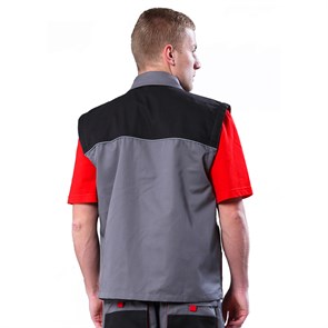 Куртка Хамертон, тк. смесовая, пл. 260г/кв.м, цв. серый с черным - фото 9142