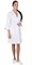 Халат СИРИУС-ЖАСМИН женский белый со светло-бирюзовым - фото 14017
