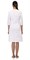 Халат СИРИУС-СТЕЛЛА женский белый с трикотажной вставкой - фото 14085
