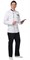 Китель СИРИУС-МИШЛЕН мужской белый с отделкой черно-красная полоска - фото 14168
