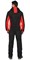 Куртка флисовая СИРИУС-ТЕХНО (флис дублированный) черная с красным - фото 14447