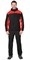 Куртка флисовая СИРИУС-ТЕХНО (флис дублированный) черная с красным - фото 14448