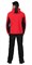Куртка флисовая СИРИУС-ТЕХНО (флис дублированный) красная с черным - фото 14561