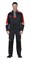 Костюм СИРИУС-ФАВОРИТ-МЕГА куртка, п/к, серый с черным и красным, СОП, 100% х/б, пл. 320 г/кв.м - фото 14837