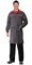 Халат СИРИУС-ФЛОРИДА мужской серый с красным - фото 14848