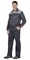 Костюм СИРИУС-ФАВОРИТ куртка, брюки т.серый со св.серым - фото 14999