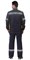 Костюм СИРИУС-ПОЛИНОМ куртка и брюки, синий с черным и васильковым, СОП - фото 15153