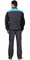 Куртка СИРИУС-ПРЕСТИЖ кор., т.серая с черным и голубой отделкой - фото 15160