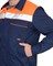 Костюм СИРИУС-МАСТЕР летний: куртка, полукомбинезон, темно-синий с оранжевой отделкой - фото 15320