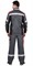 Костюм СИРИУС-ПОЛИНОМ куртка и брюки, т.серый с черным со св.серым и красным, СОП - фото 15883