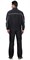 Куртка СИРИУС-АЛЕКС летняя мужская черная с голубой отделкой - фото 16021
