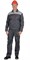 Костюм СИРИУС-ФАВОРИТ куртка, брюки т.серый со св.серым - фото 16073