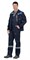 Костюм СИРИУС-СТРОЙГРАД куртка, п/к синий с васильковым СОП 50мм - фото 16328