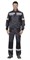 Костюм СИРИУС-ПОЛИНОМ куртка, п/к т.серый со св.серым, черным, красным и СОП 50мм - фото 16666
