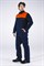 Костюм Союз (тк.Саржа,230) брюки, т.синий/оранжевый - фото 18081