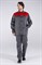 Костюм Стандарт (тк.Смесовая,210) брюки, т.серый/красный - фото 18195