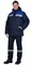 Костюм СИРИУС-РОСТ-НОРД куртка брюки, темно-синий с васильковым, Тк. смесовая - фото 21910