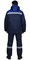 Костюм СИРИУС-РОСТ-НОРД куртка брюки, темно-синий с васильковым, Тк. смесовая - фото 21911