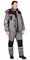 Костюм СИРИУС-СТАН куртка, п/к, серый с черной и красной отделкой - фото 22156