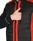 Жилет СИРИУС-УРБАН утепленный с капюшоном черный с красным - фото 22180