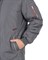 Куртка СИРИУС-АЛЕКС темно-серая с красной отделкой - фото 22428