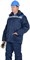 Куртка СИРИУС-БРИГАДИР мех. ворот, синяя с васильковым и СОП - фото 22798