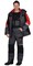 Костюм мужской зимний «СИРИУС-ФАВОРИТ-МЕГА» куртка и полукомбинезон, серый с черным и красным, СОП - фото 22936