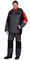 Костюм мужской зимний «СИРИУС-ФАВОРИТ-МЕГА» куртка и полукомбинезон, серый с черным и красным, СОП - фото 22937