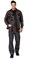 Костюм мужской "Бренд 2 2020" тёмно-серый/чёрный (куртка и полукомбинезон) - фото 23620