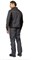 Костюм мужской "Бренд 1 2020" серый/чёрный (куртка и брюки) - фото 23772