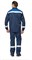 Костюм мужской летний "Стандарт 1 СОП" тёмно-синий/василёк (куртка и брюки) - фото 23788