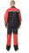 Костюм мужской "Бригадир 2" красный/чёрный (куртка и полукомбинезон) - фото 23846