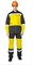 Костюм мужской "Трасса" жёлтый/чёрный (куртка и полукомбинезон) - фото 23932